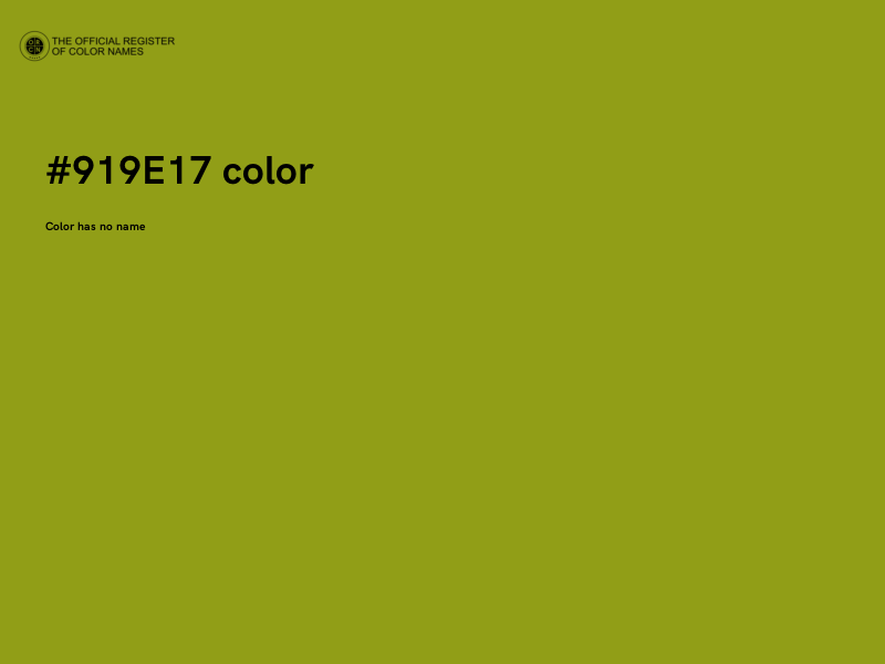 #919E17 color image