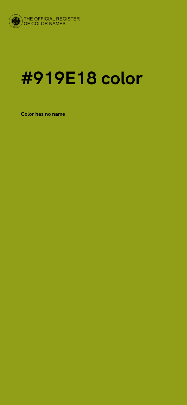 #919E18 color image