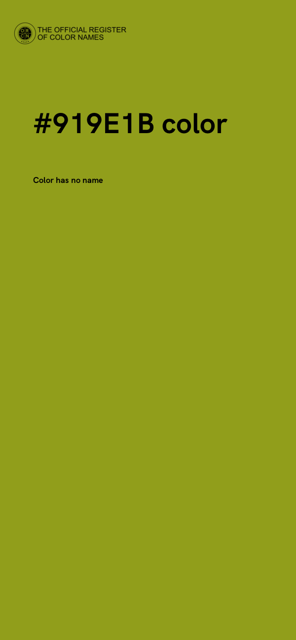 #919E1B color image