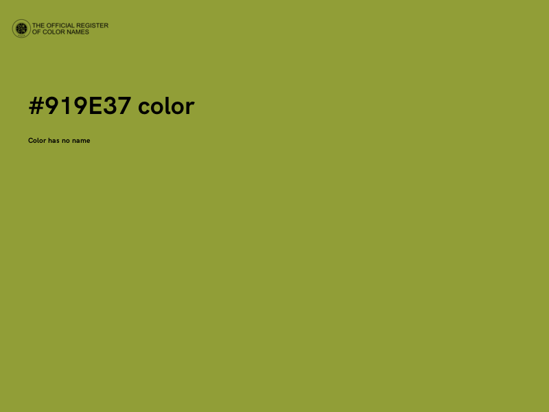#919E37 color image