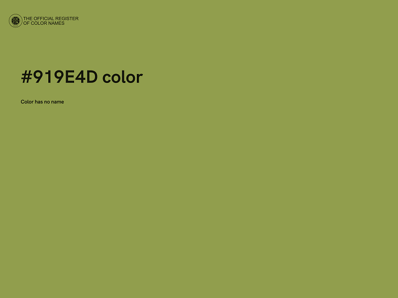 #919E4D color image