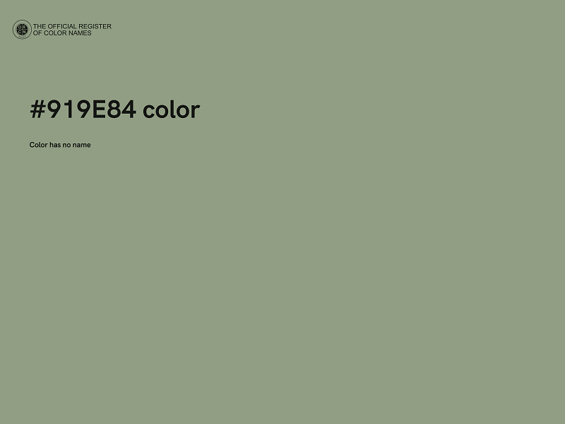 #919E84 color image