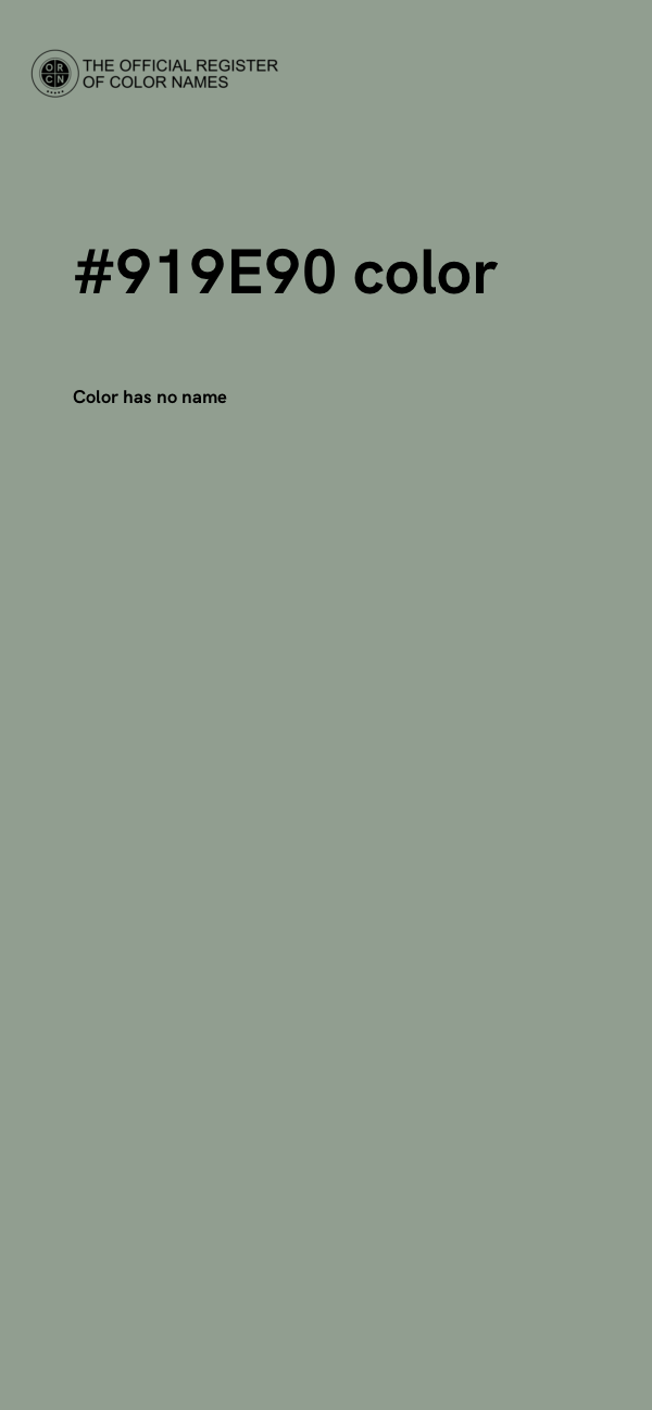 #919E90 color image