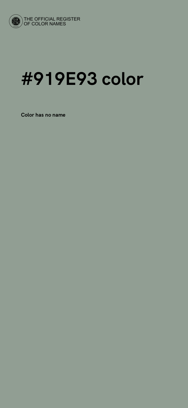 #919E93 color image