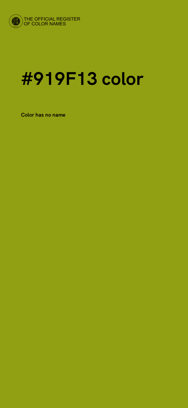 #919F13 color image