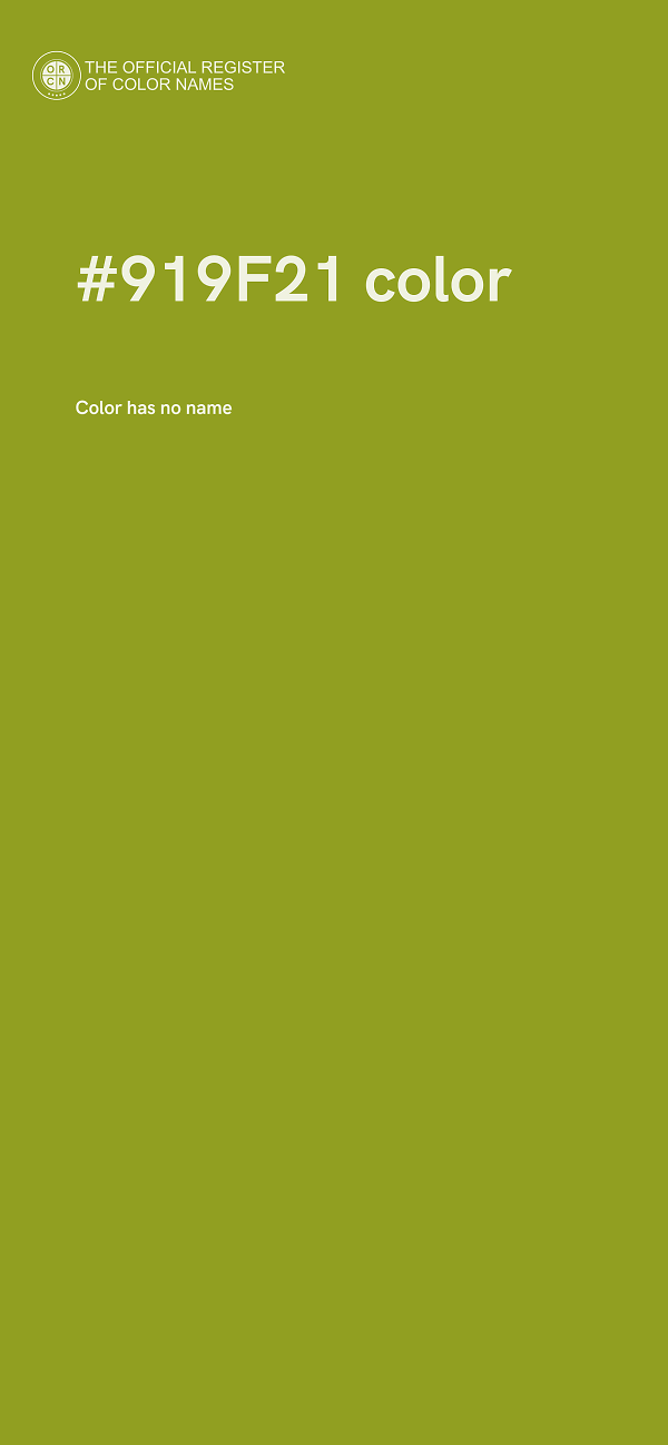 #919F21 color image