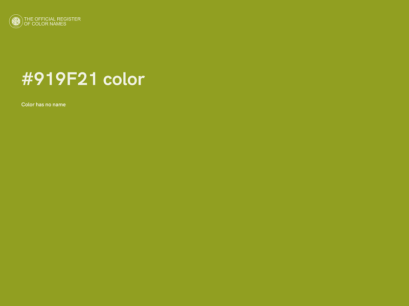 #919F21 color image