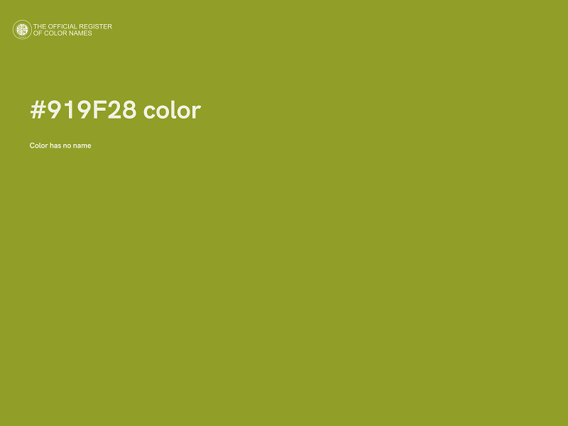 #919F28 color image