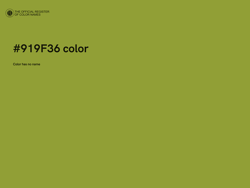 #919F36 color image