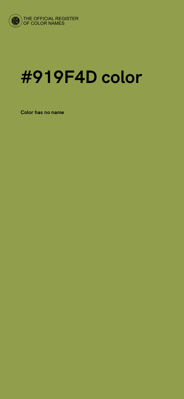 #919F4D color image