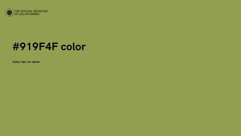 #919F4F color image
