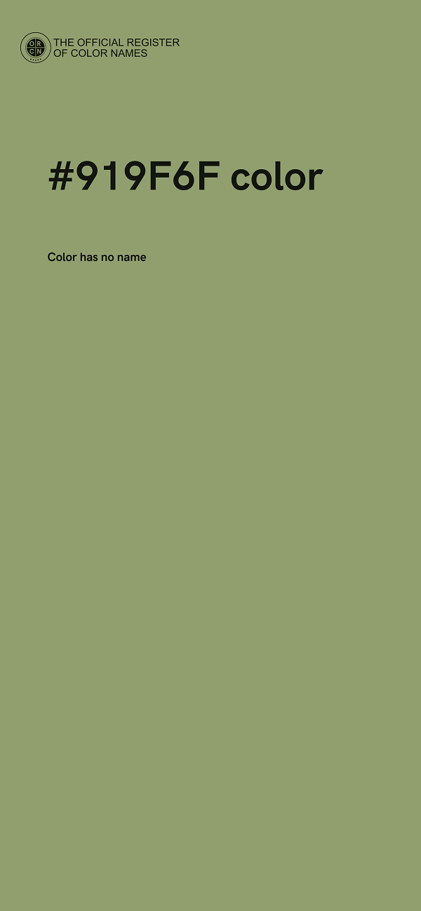 #919F6F color image