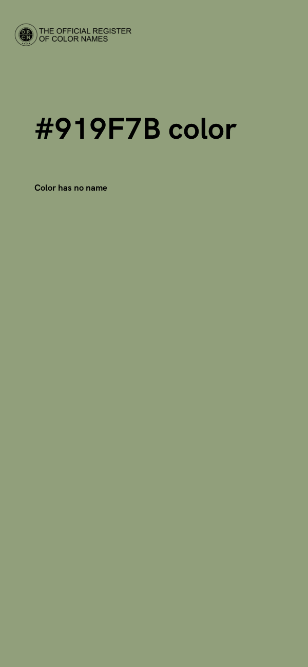 #919F7B color image