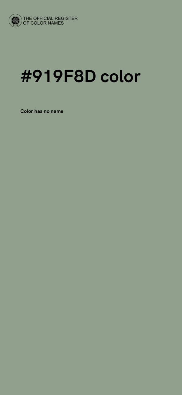 #919F8D color image