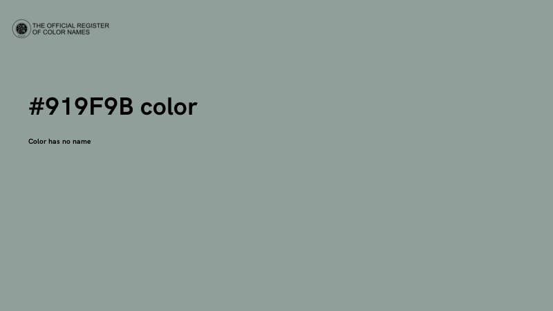 #919F9B color image