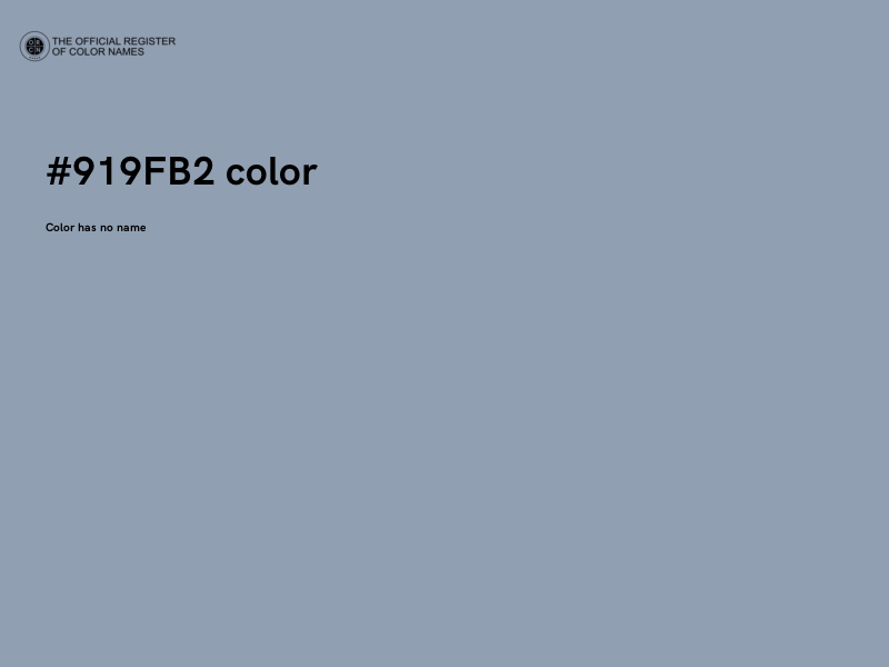 #919FB2 color image