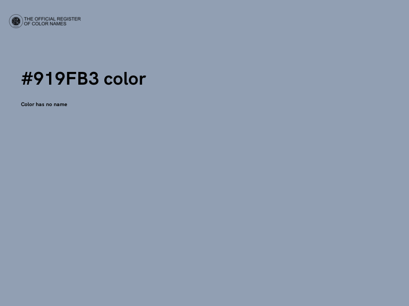 #919FB3 color image