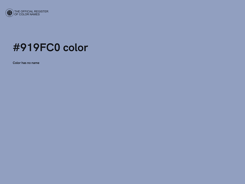 #919FC0 color image