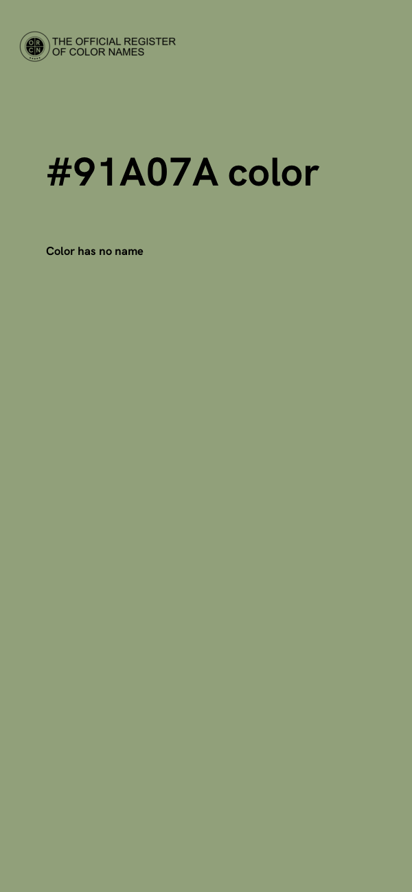 #91A07A color image
