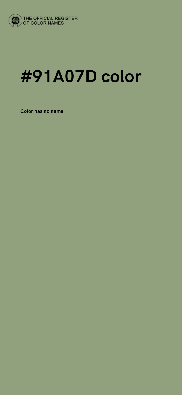 #91A07D color image