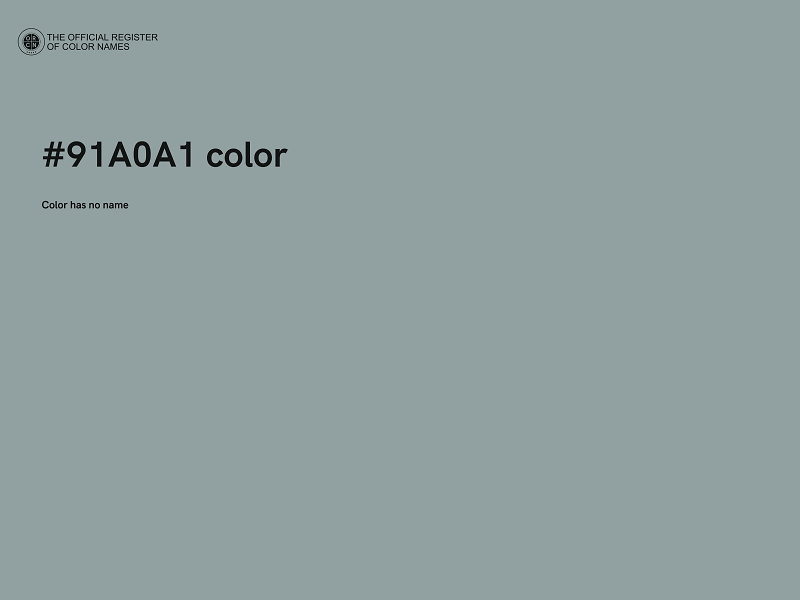 #91A0A1 color image