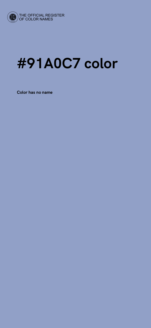 #91A0C7 color image