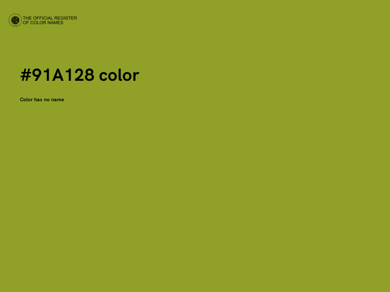 #91A128 color image