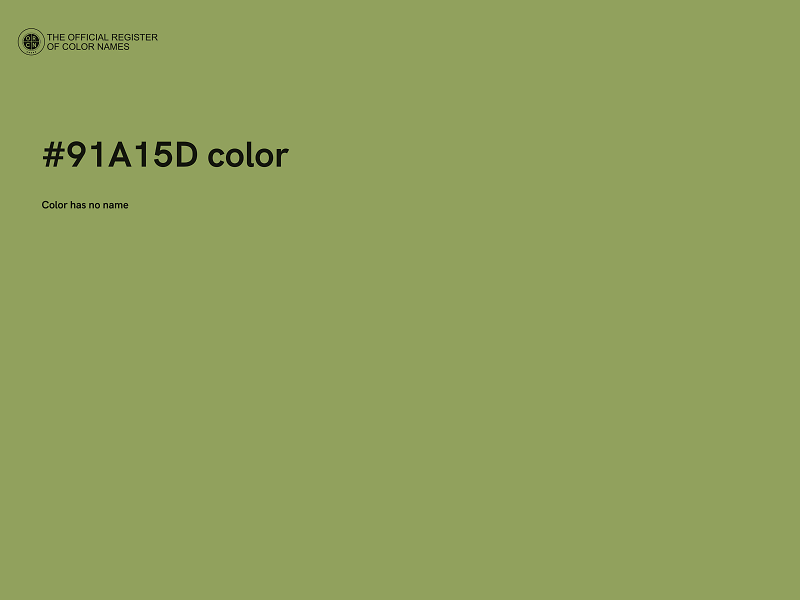 #91A15D color image