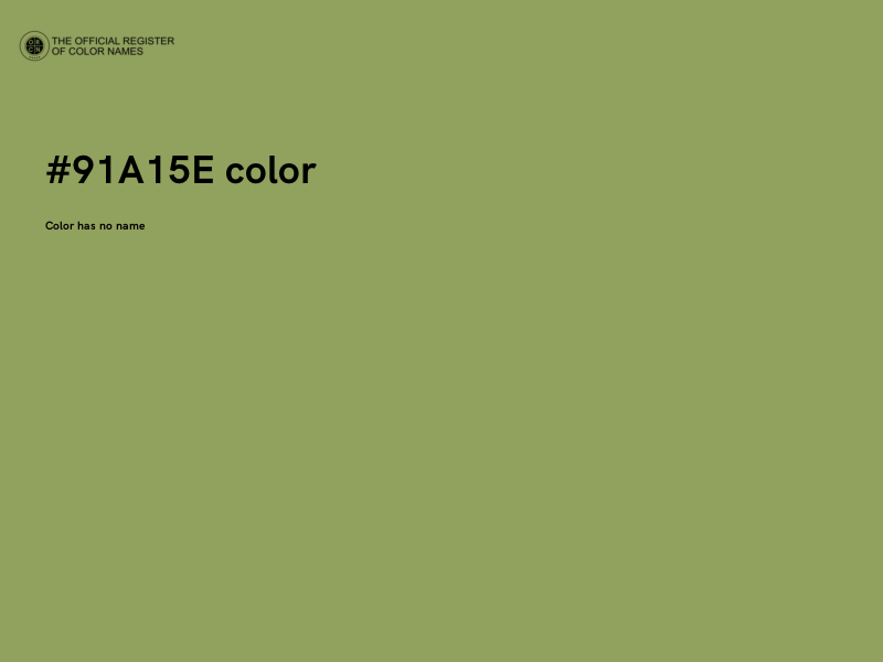 #91A15E color image