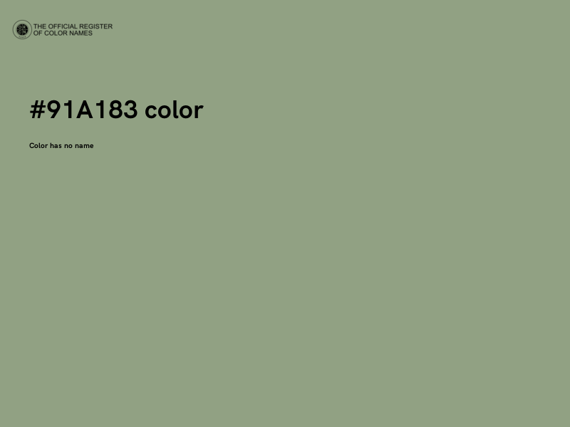 #91A183 color image