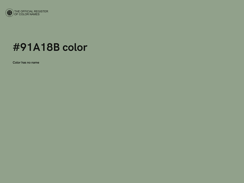 #91A18B color image