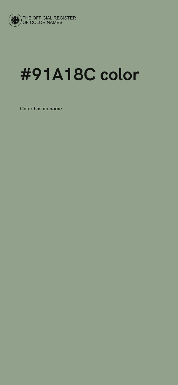 #91A18C color image