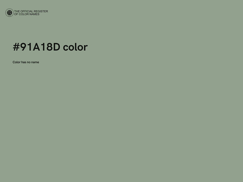 #91A18D color image