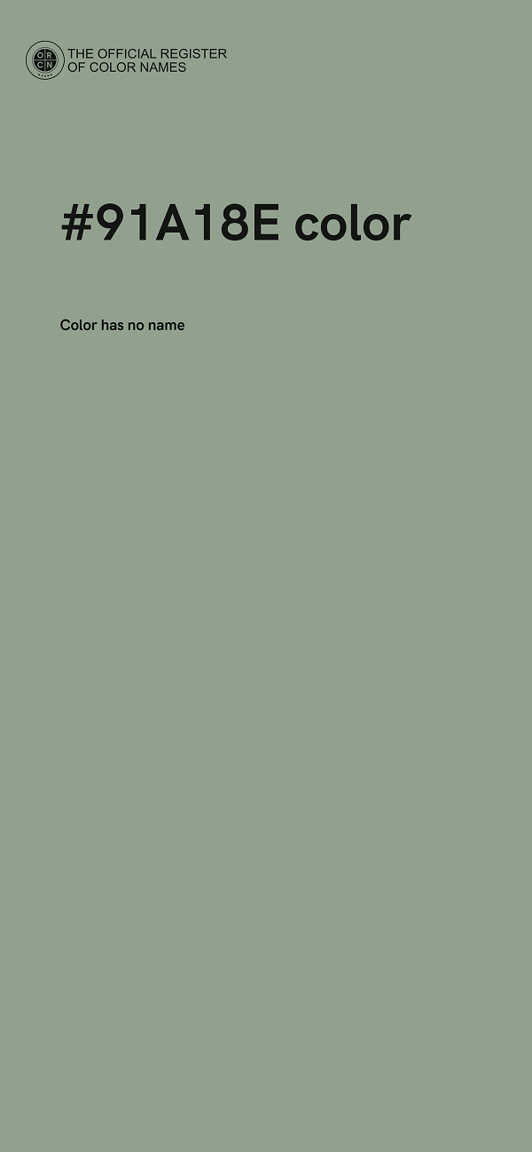 #91A18E color image