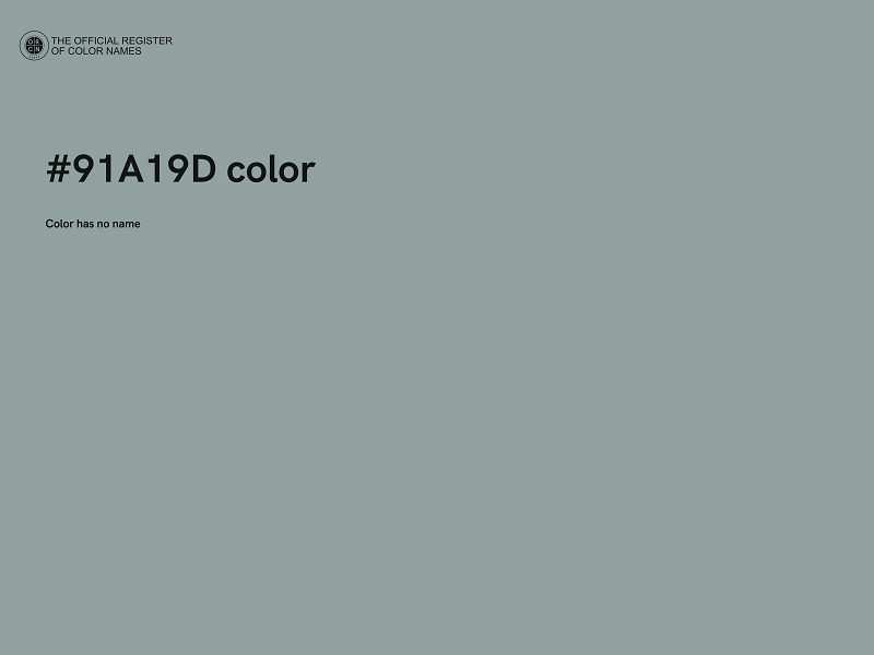 #91A19D color image