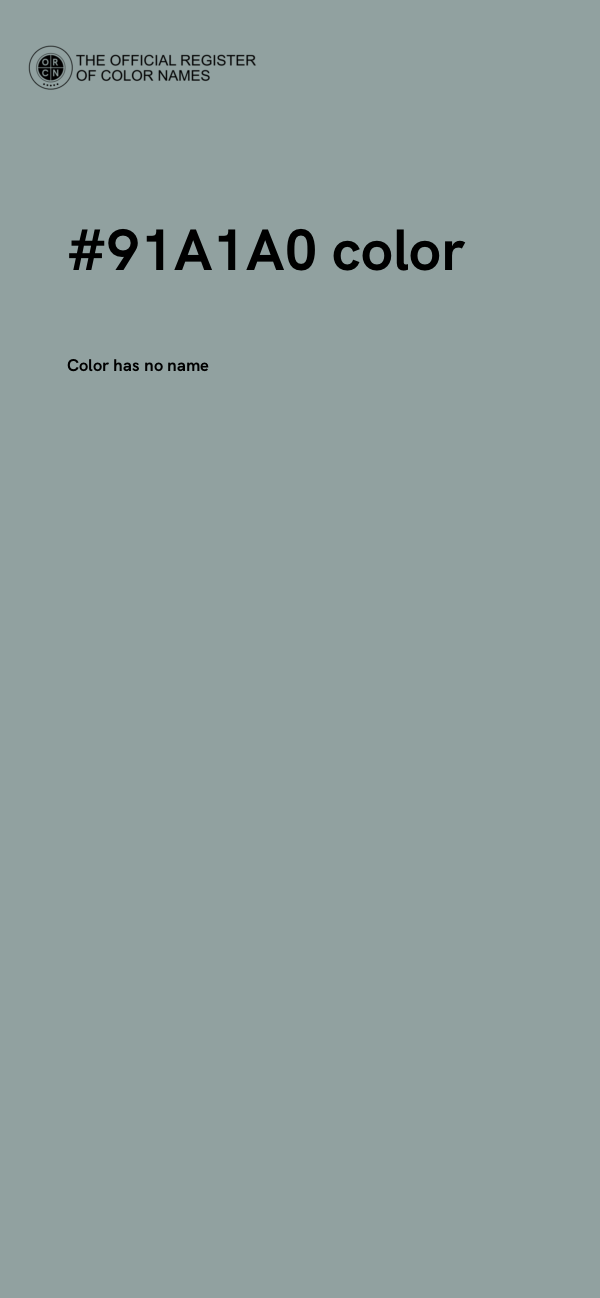 #91A1A0 color image