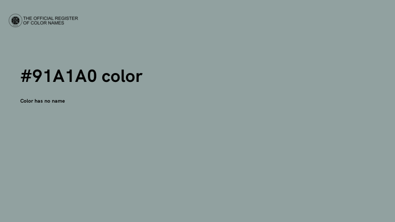 #91A1A0 color image