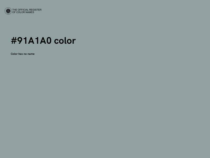 #91A1A0 color image