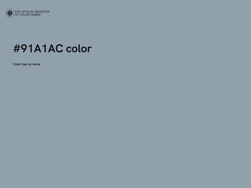 #91A1AC color image