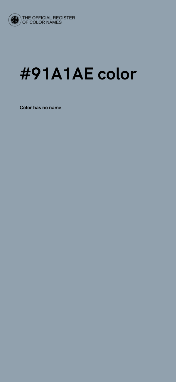 #91A1AE color image
