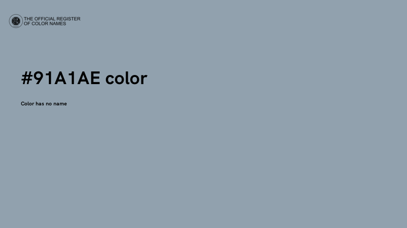 #91A1AE color image