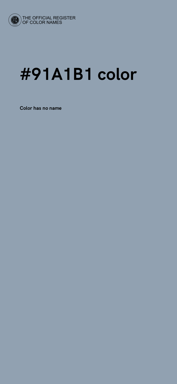 #91A1B1 color image