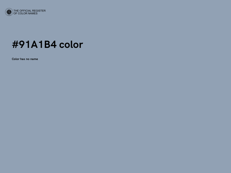 #91A1B4 color image