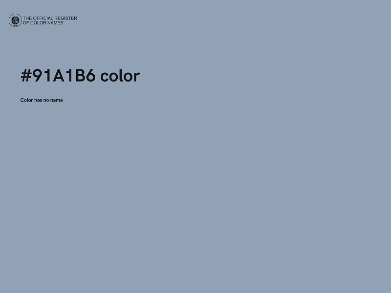 #91A1B6 color image