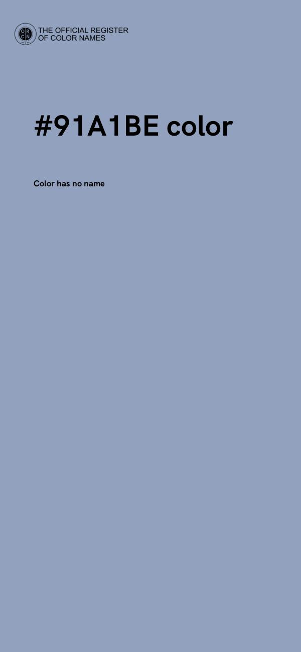 #91A1BE color image