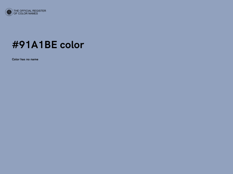 #91A1BE color image