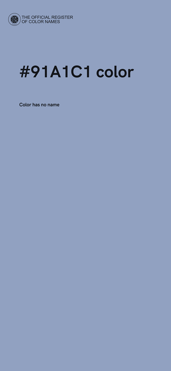 #91A1C1 color image