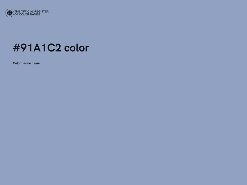 #91A1C2 color image