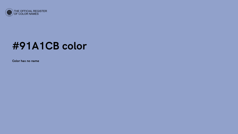 #91A1CB color image