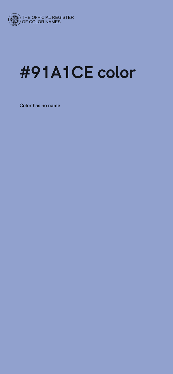 #91A1CE color image